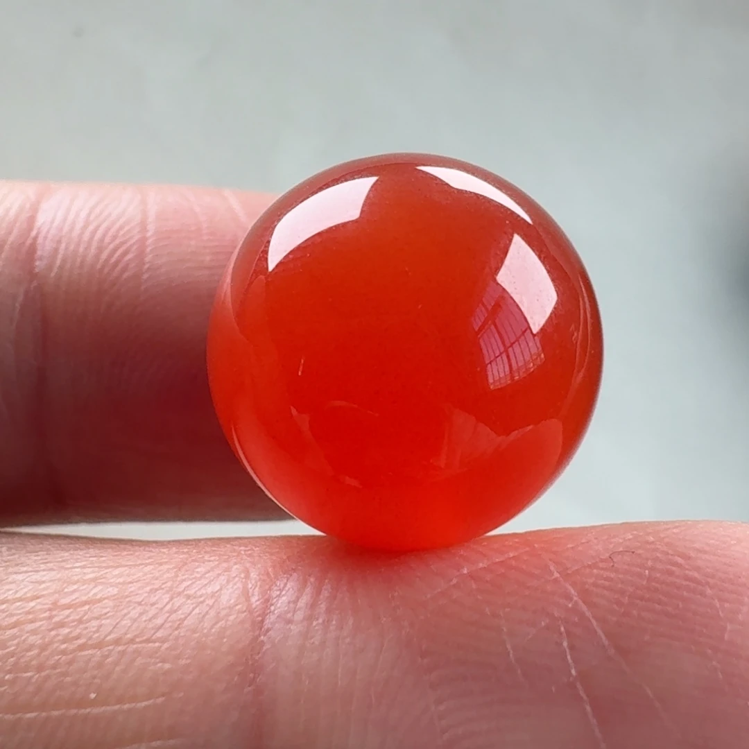 簡***單南红玛瑙未镶嵌圆珠14.4