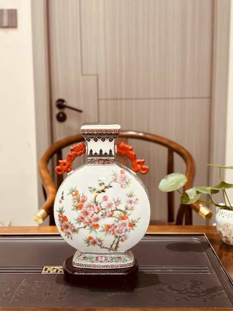 【TX专属】水点桃花抱月瓶1