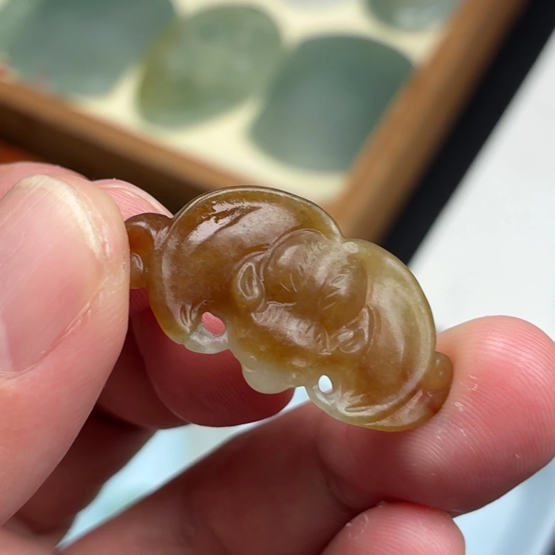 定制翡翠未镶嵌福在眼前