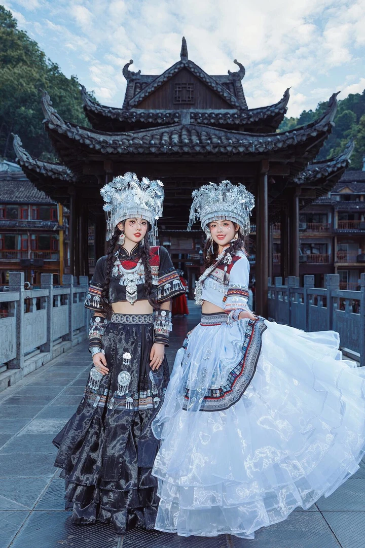 苗疆少女服装汉元素阿卯苗族服装土家族西域风苗族服饰全套