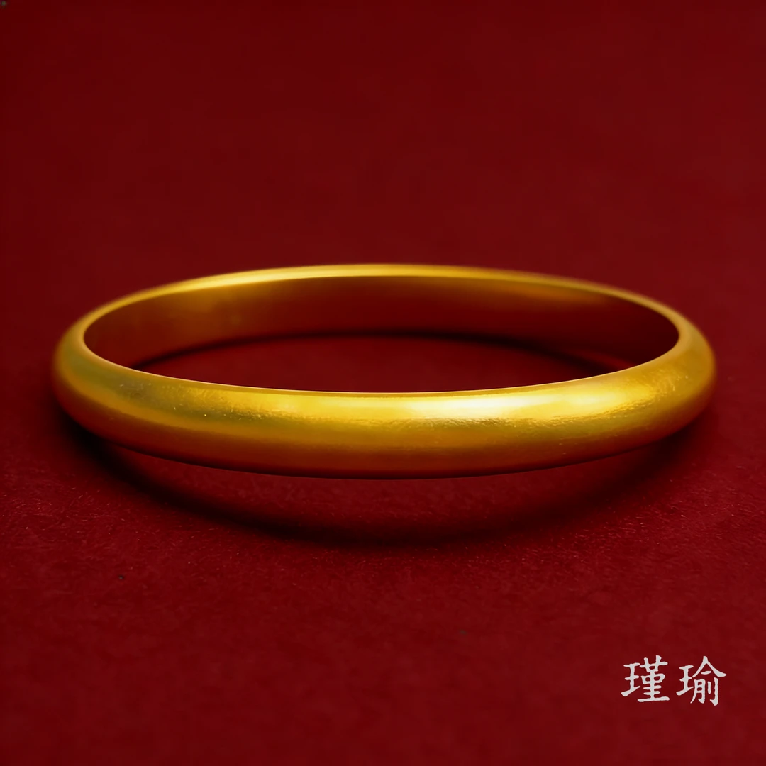 K经典黄色圆条泥鳅背手镯多样性发货49828