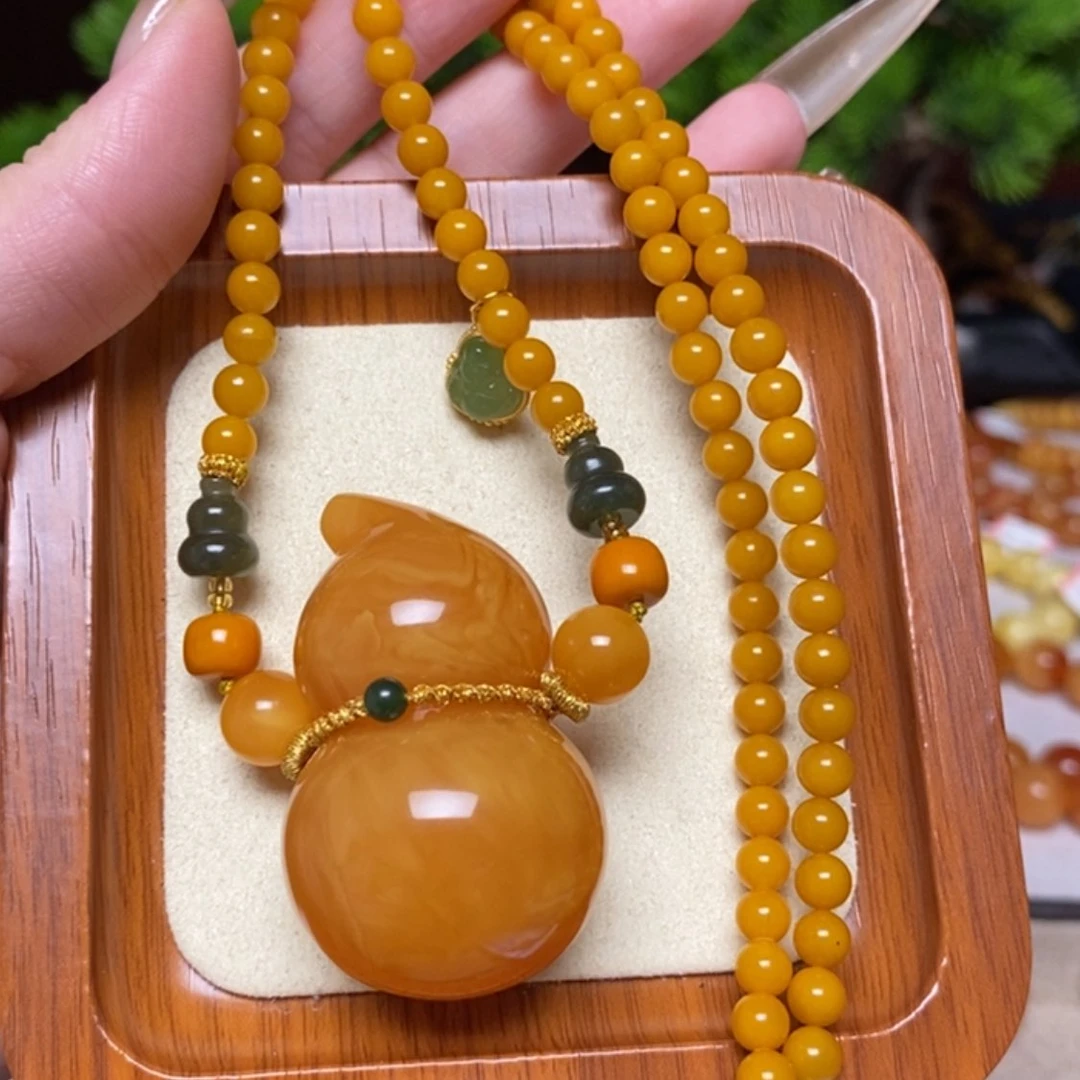 【闪购商品】蜜蜡颈饰未镶嵌项链