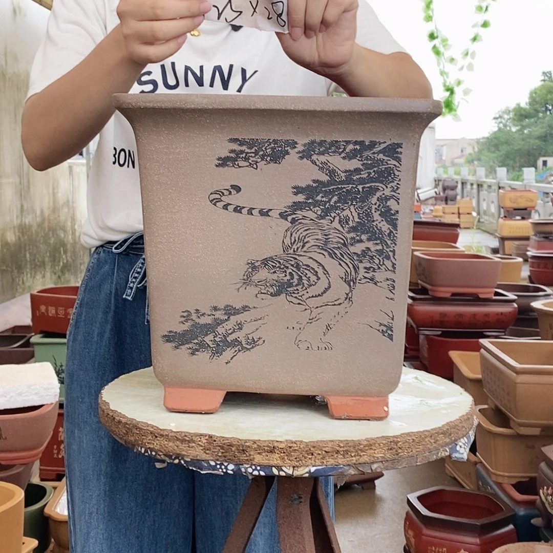 紫砂花盆紫砂花盆