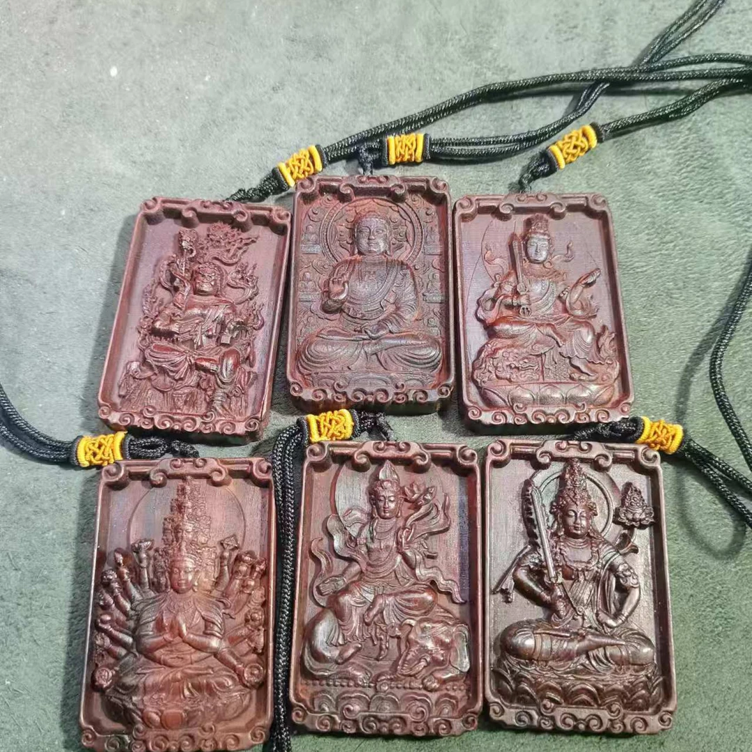 A452小叶紫檀人物461无事牌（多样性发其一）