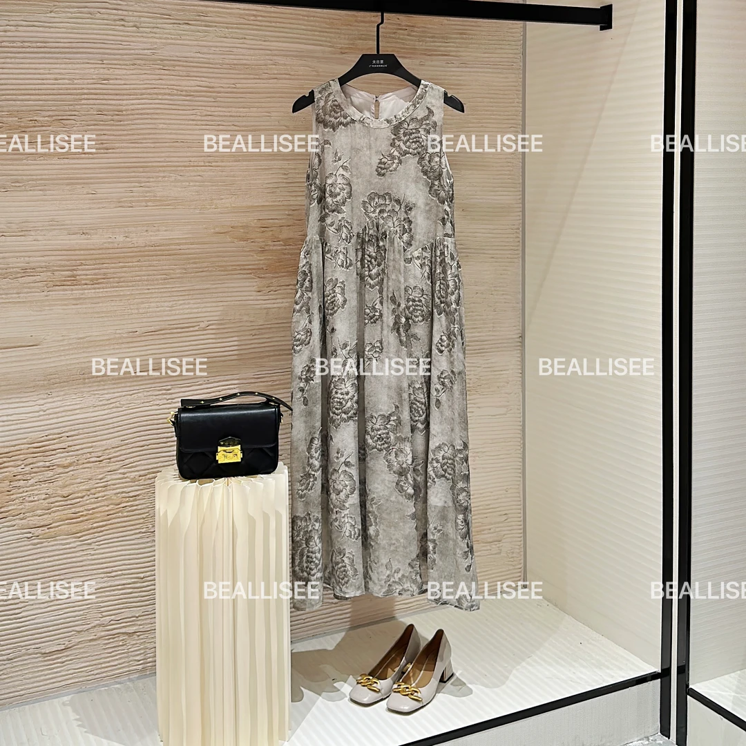【宠粉价】夏季新款无袖显瘦国风时尚气质宽松连衣裙W-A857