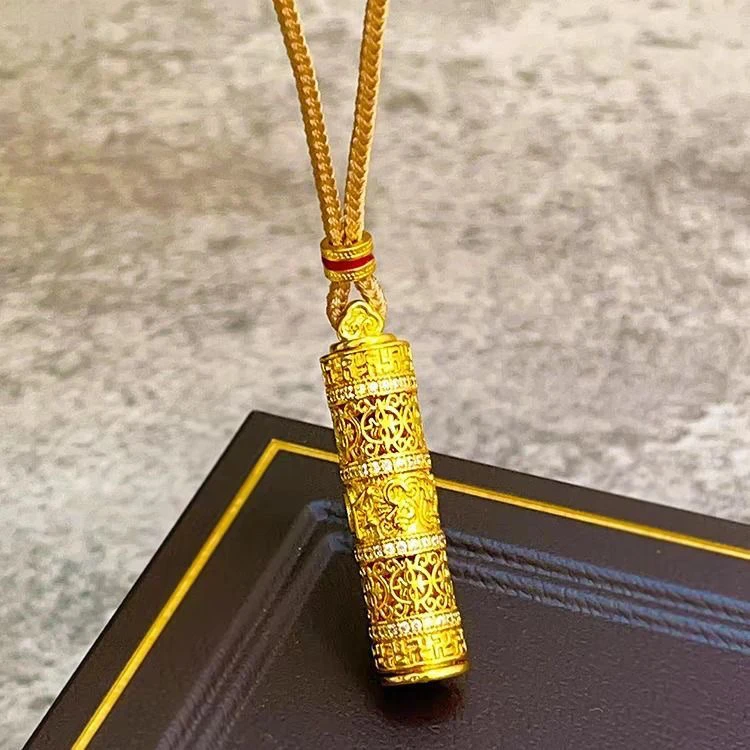 铜合金吊坠 八宝随身项链挂坠男女情侣本命佛首饰