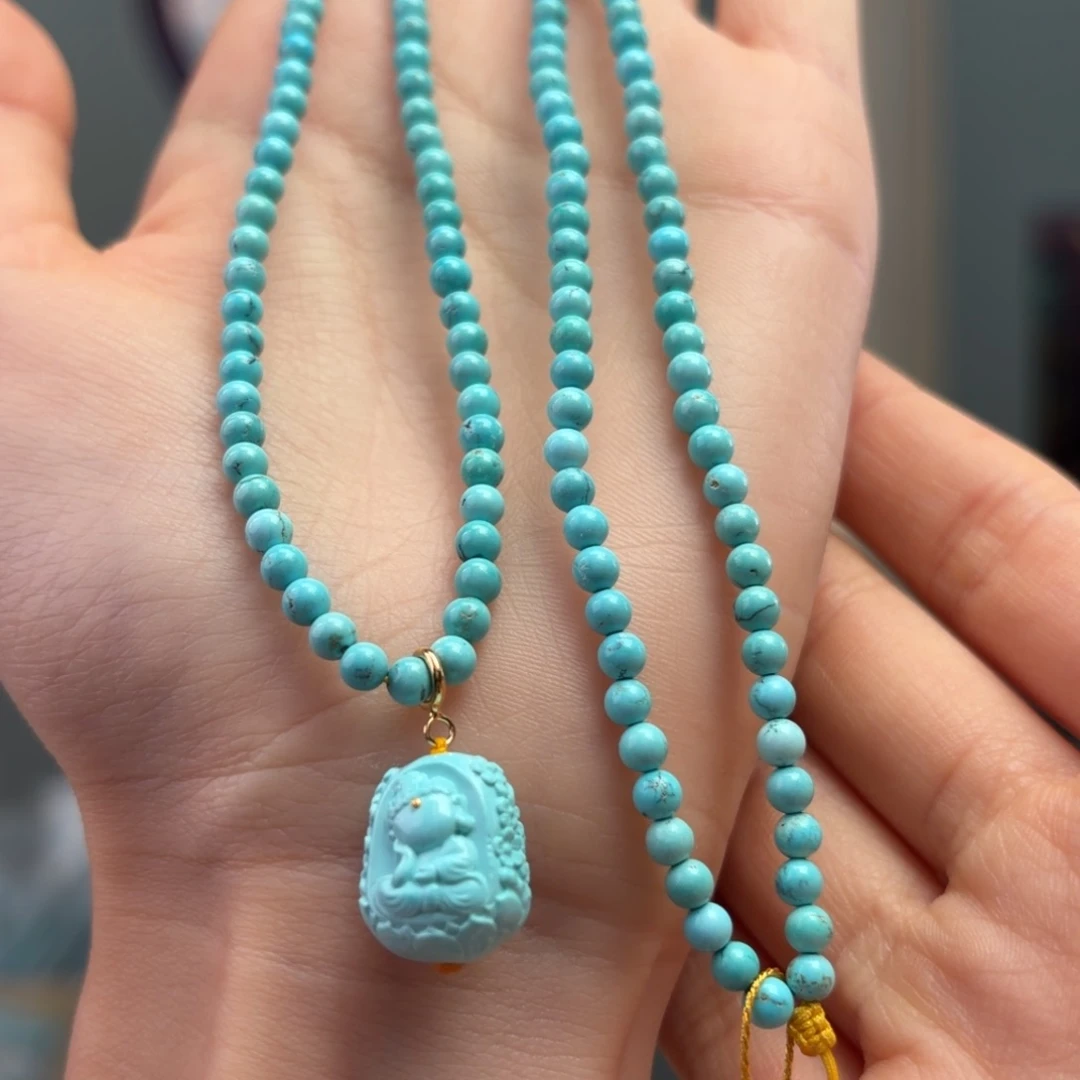 绿松石未镶嵌颈饰