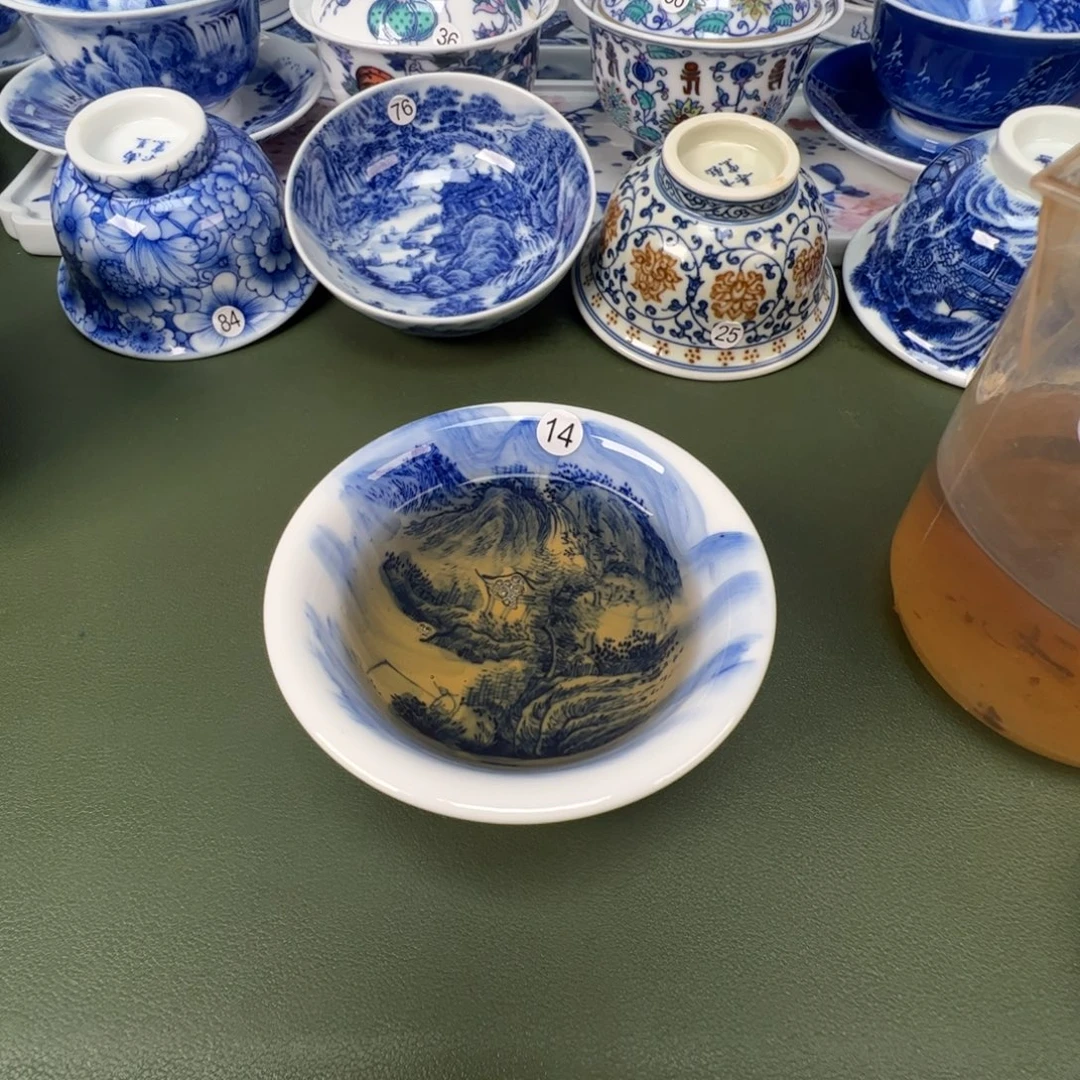 景德镇纯手工纯手绘茶具木木14