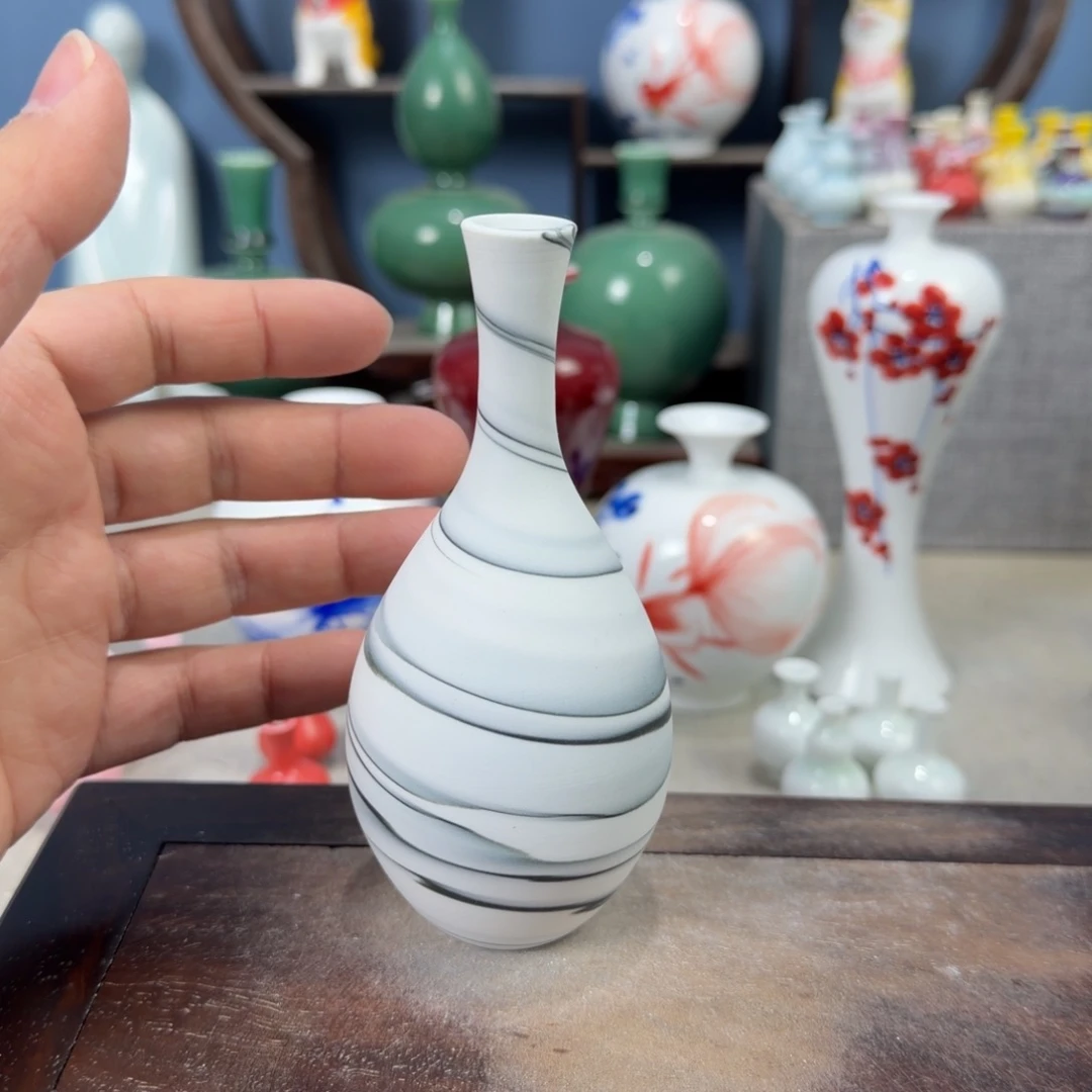 陶瓷手工小花器摆件