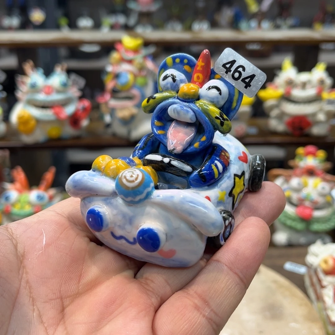 摆件纯手工抽象陶瓷摆件464