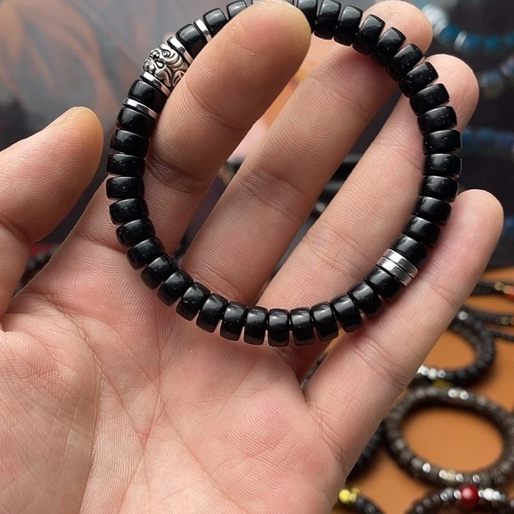 椰蒂手串8黑金药片吞金兽