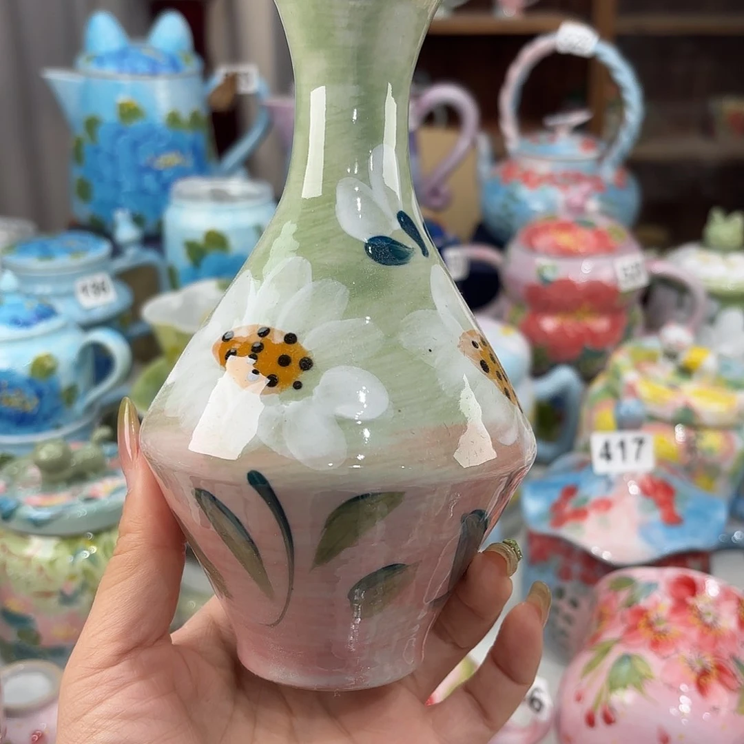 景德镇手绘高温釉下彩陶瓷茶具