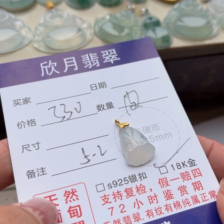 【闪购商品】翡翠颈饰未镶嵌天然