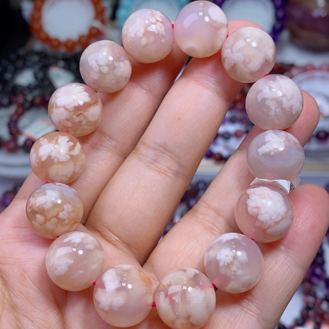 玛瑙手链未镶嵌樱花