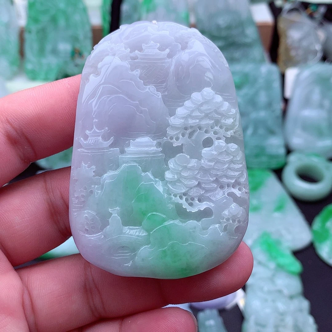 翡翠未镶嵌吊坠(不含链)