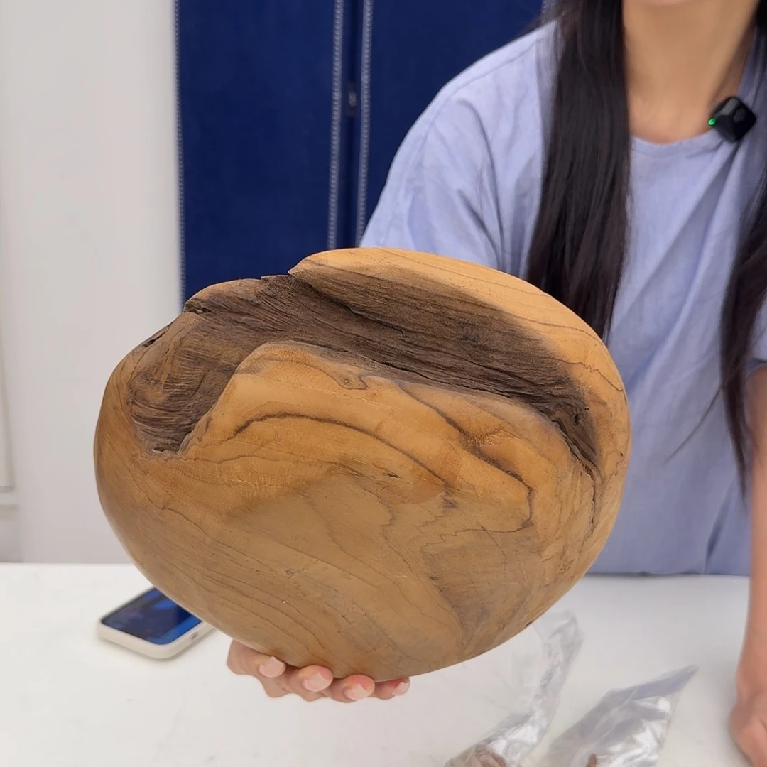 木默认微瑕 蘑菇实木托盘
