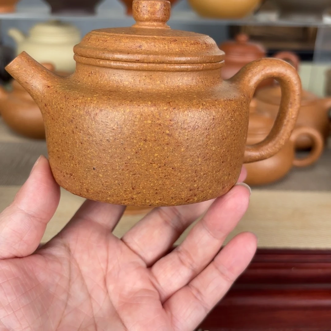 紫砂茶壶梨皮黄段德中240