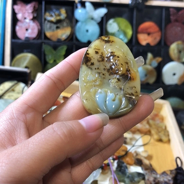 未镶嵌岫玉岫玉挂件