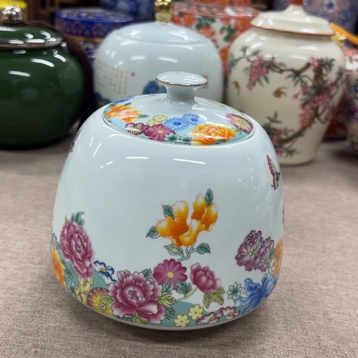 高端陶瓷茶叶密封罐