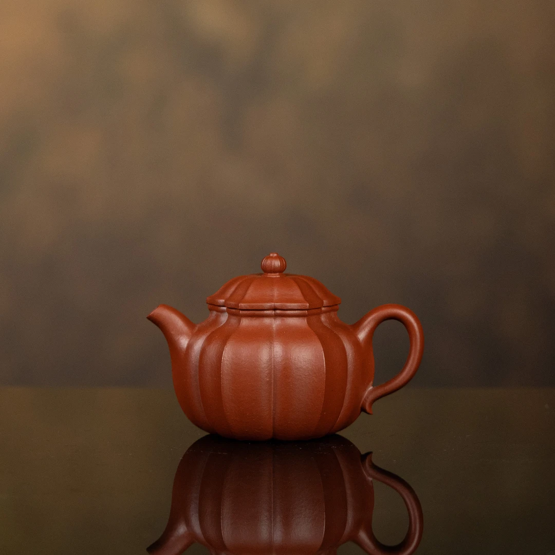 【利贞l凌波仙子】原矿朱泥120cc手工制宜兴紫砂壶茶具MHSF