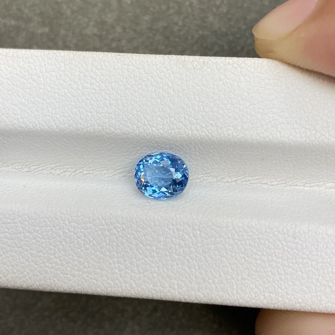天然超级圣玛利亚海蓝宝石1.17ct颜色浓郁晶体干净包吉尔德证