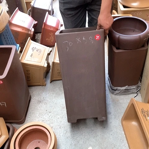 紫砂花盆手工艺品