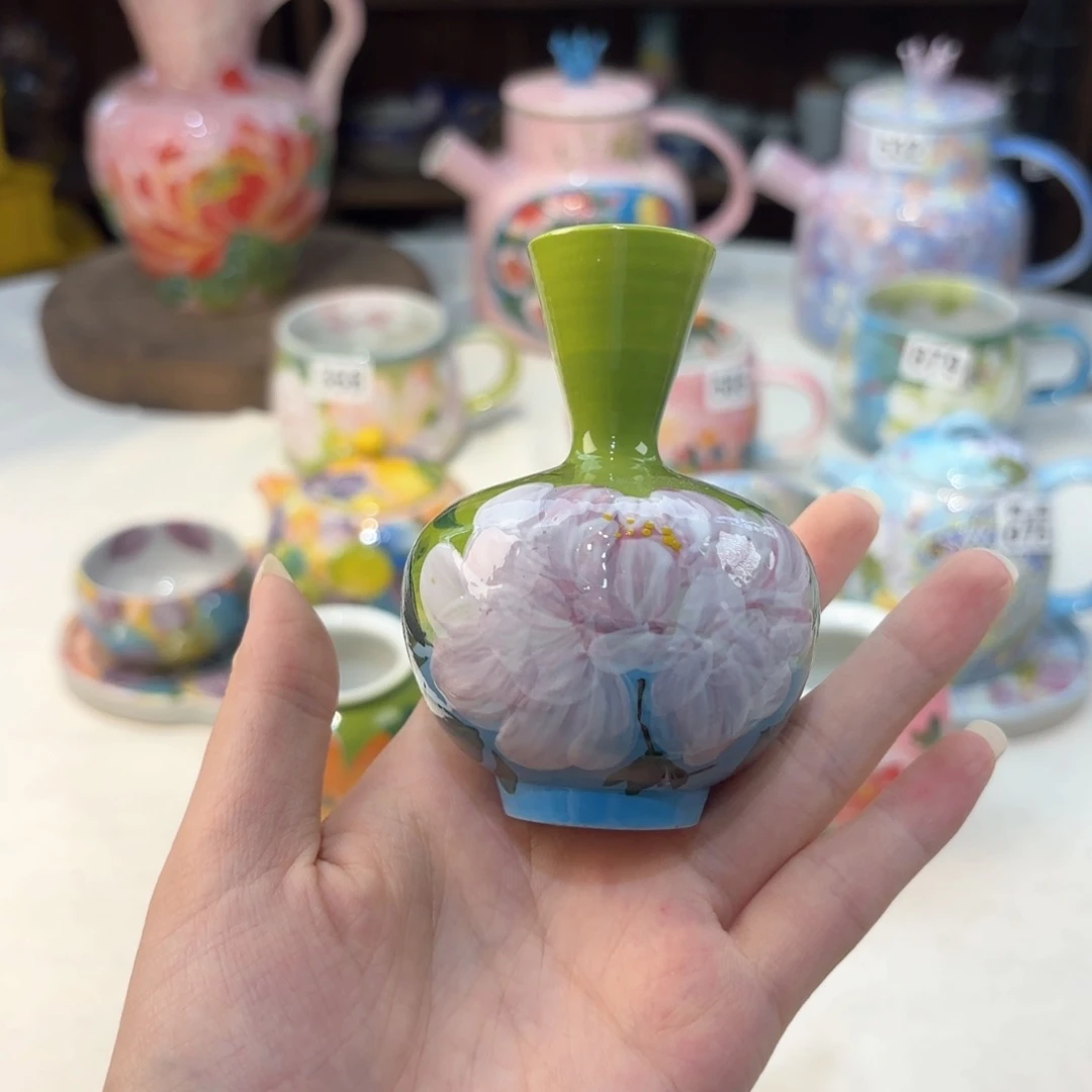 景德镇手绘高温釉下彩陶瓷茶具