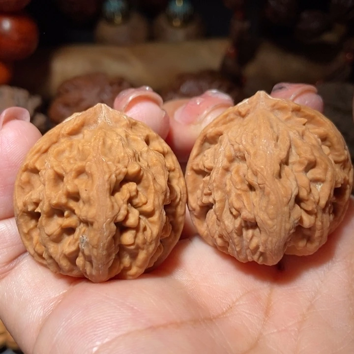 把件文玩核桃东北楸子小雪97