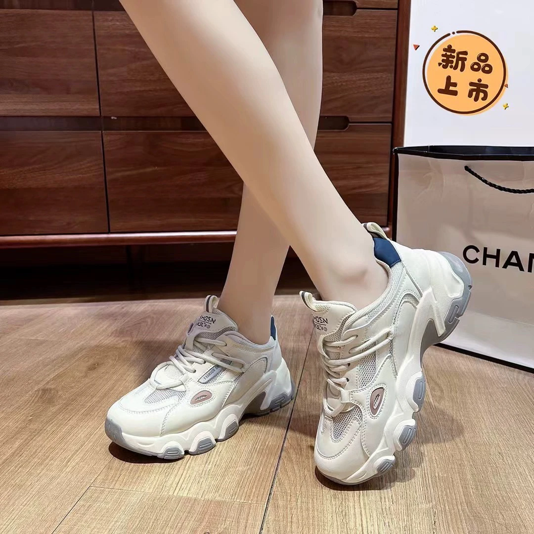 凯斯璐时尚休闲鞋增高旅游鞋女款时尚网面透气夏季休闲鞋