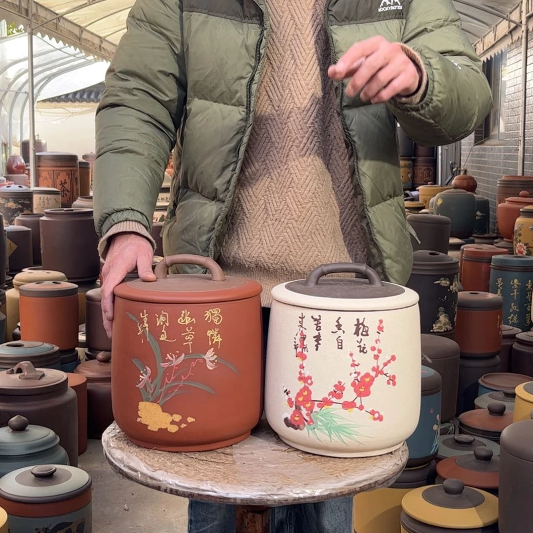 紫砂茶叶罐9 饼茶叶罐