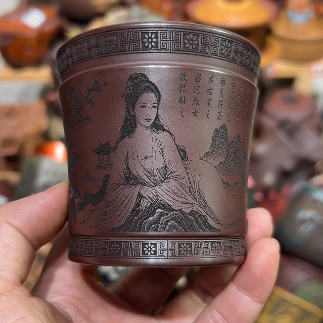紫砂茶杯宜兴紫砂主人杯