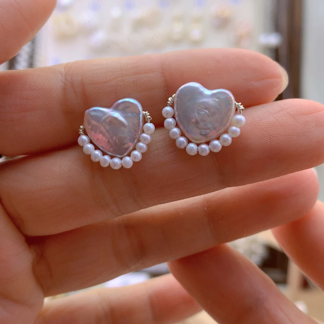 未镶嵌耳饰淡水珍珠