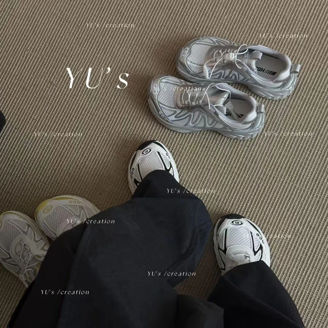 有氧计划城市机能风户外运动老爹鞋厚底网面透气徒步登山鞋休闲鞋