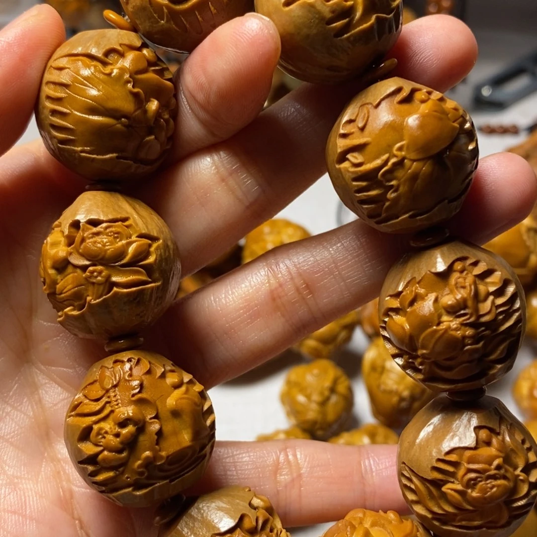 橄榄核手串/手链玫***香包衣无相佛