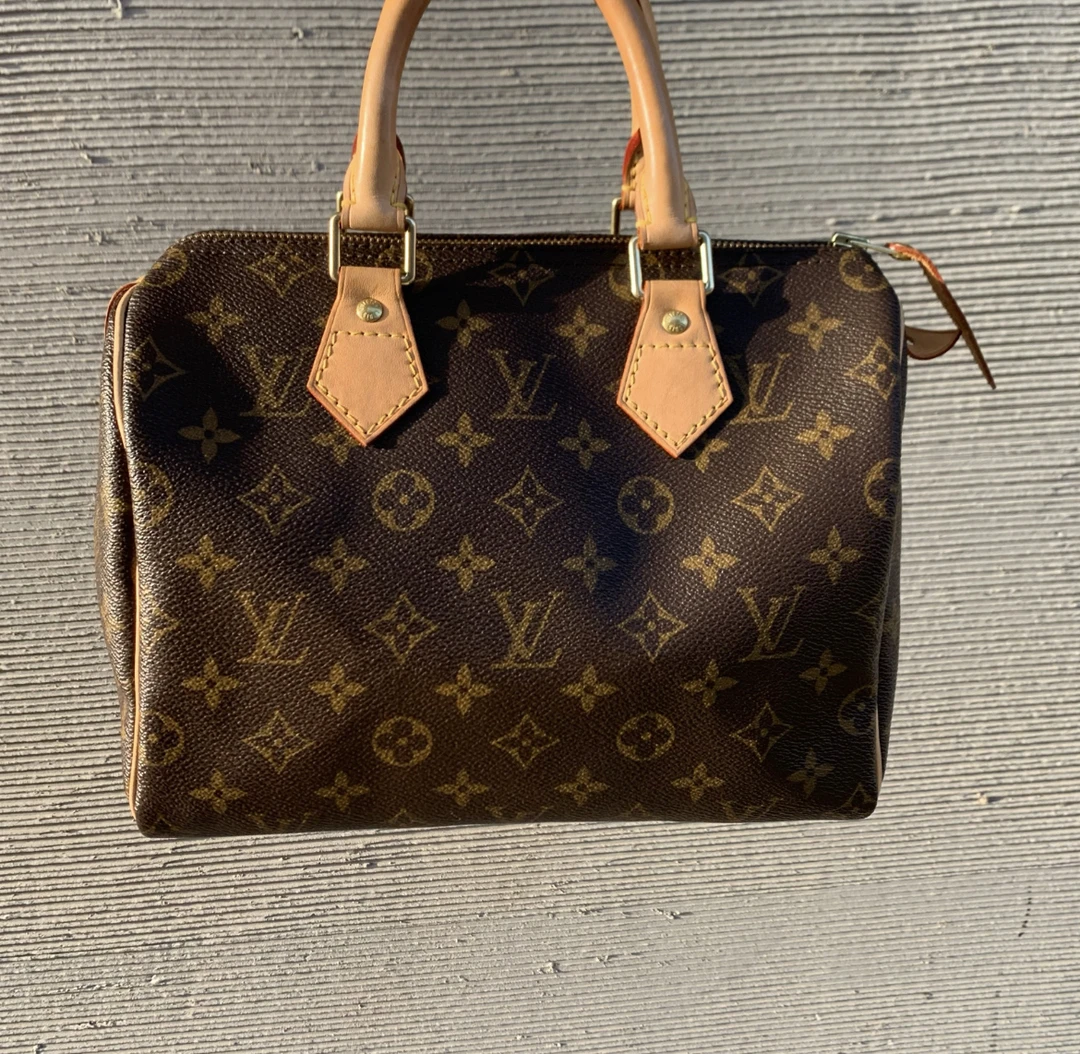 95新 LouisVuitton/路易威登 路易威登老花sp25手提换植鞣革