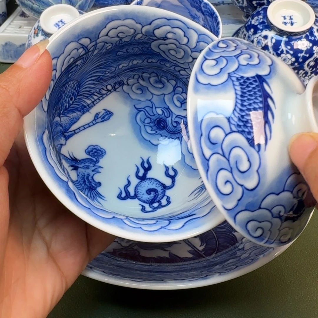 景德镇纯手绘茶具圆圆251