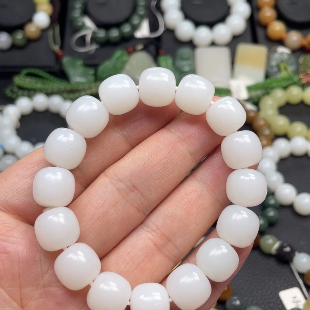 和田玉未镶嵌手链13