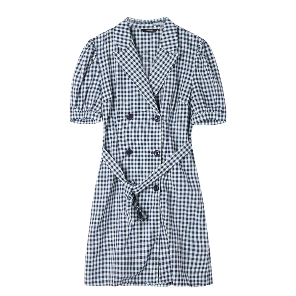 Mind Bridge/心桥女装连衣裙气质时尚格纹MB1836-MVOP328V