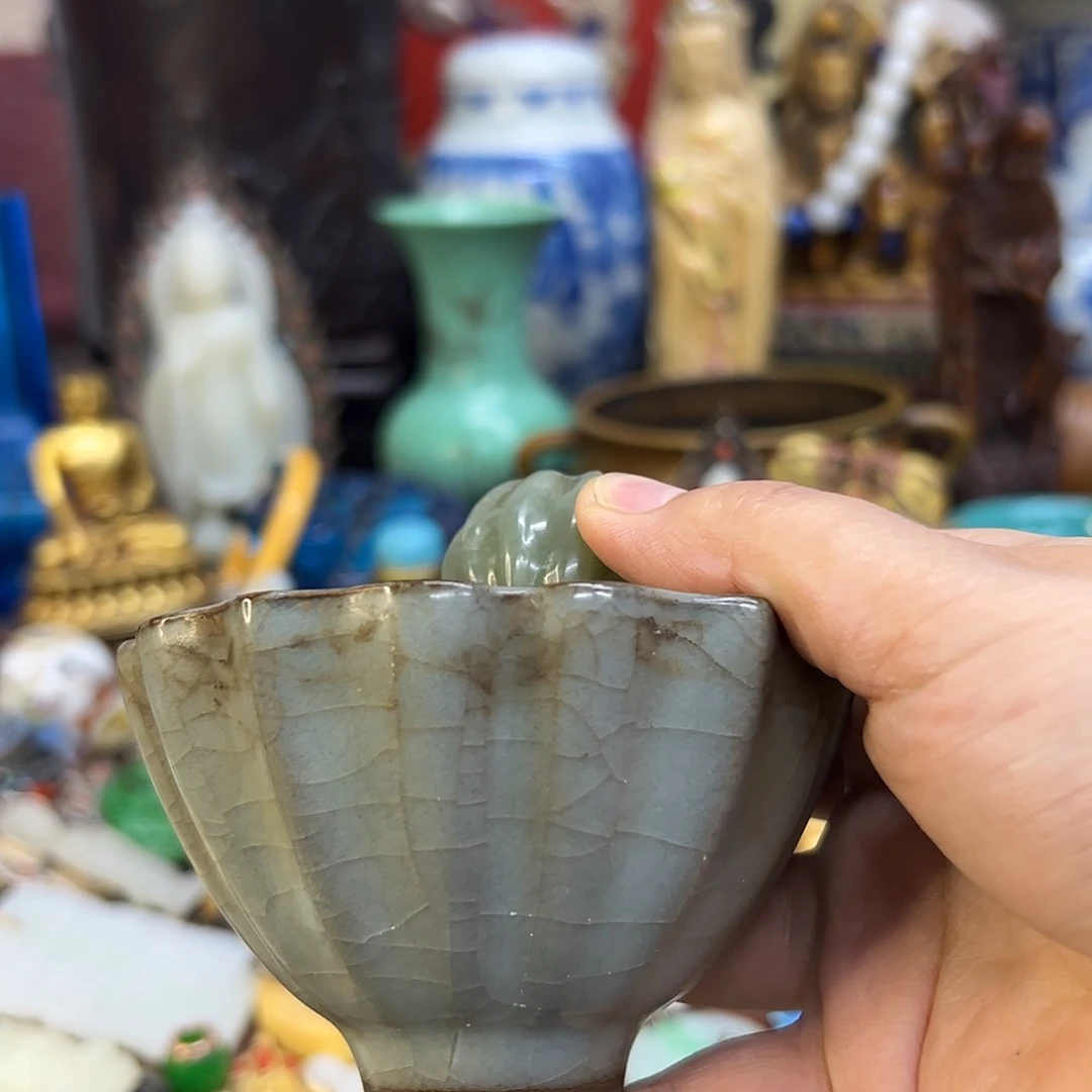 河***栏瓷杯：紫砂壶茶具套装