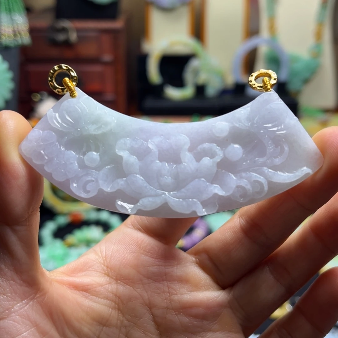 颈饰未镶嵌翡翠天然翡翠