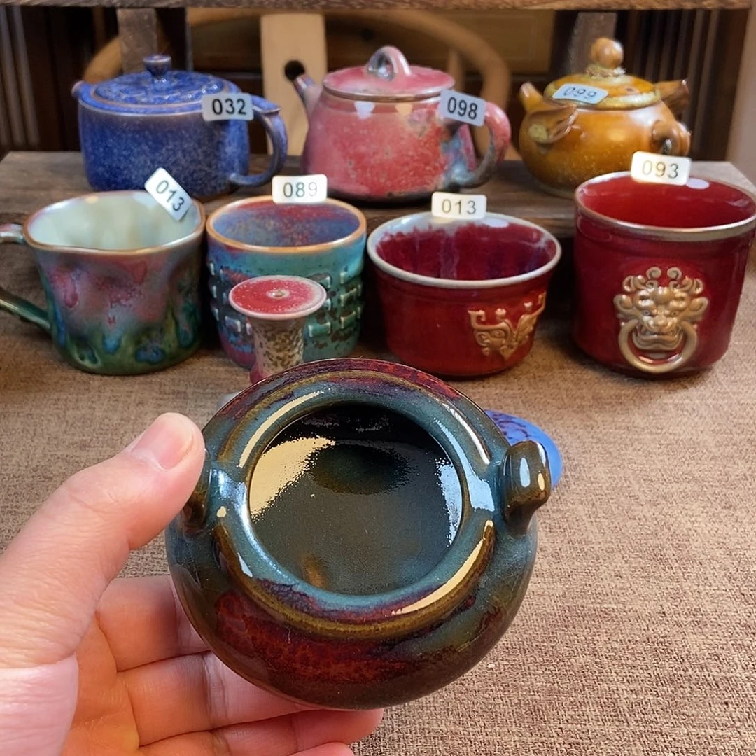 摆件钧瓷主人杯杯