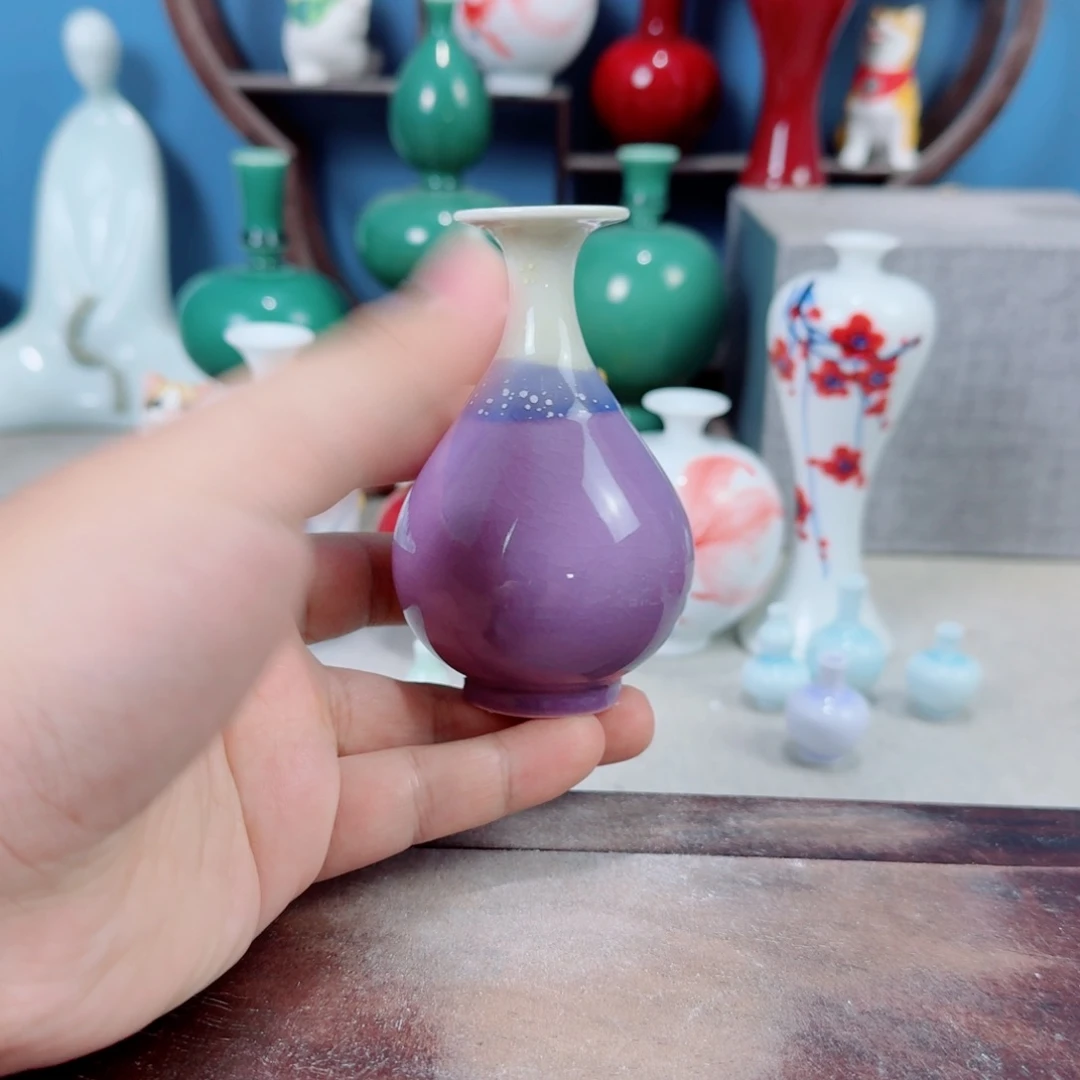 陶瓷手工小花器摆件