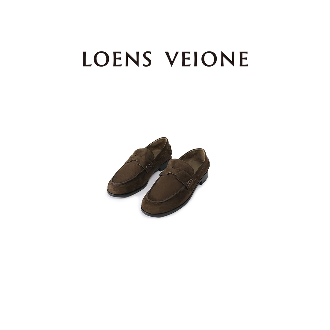 LOENS VEIONE/罗拉 大牌设计舒适英伦风平底乐福鞋23CVDX0012N
