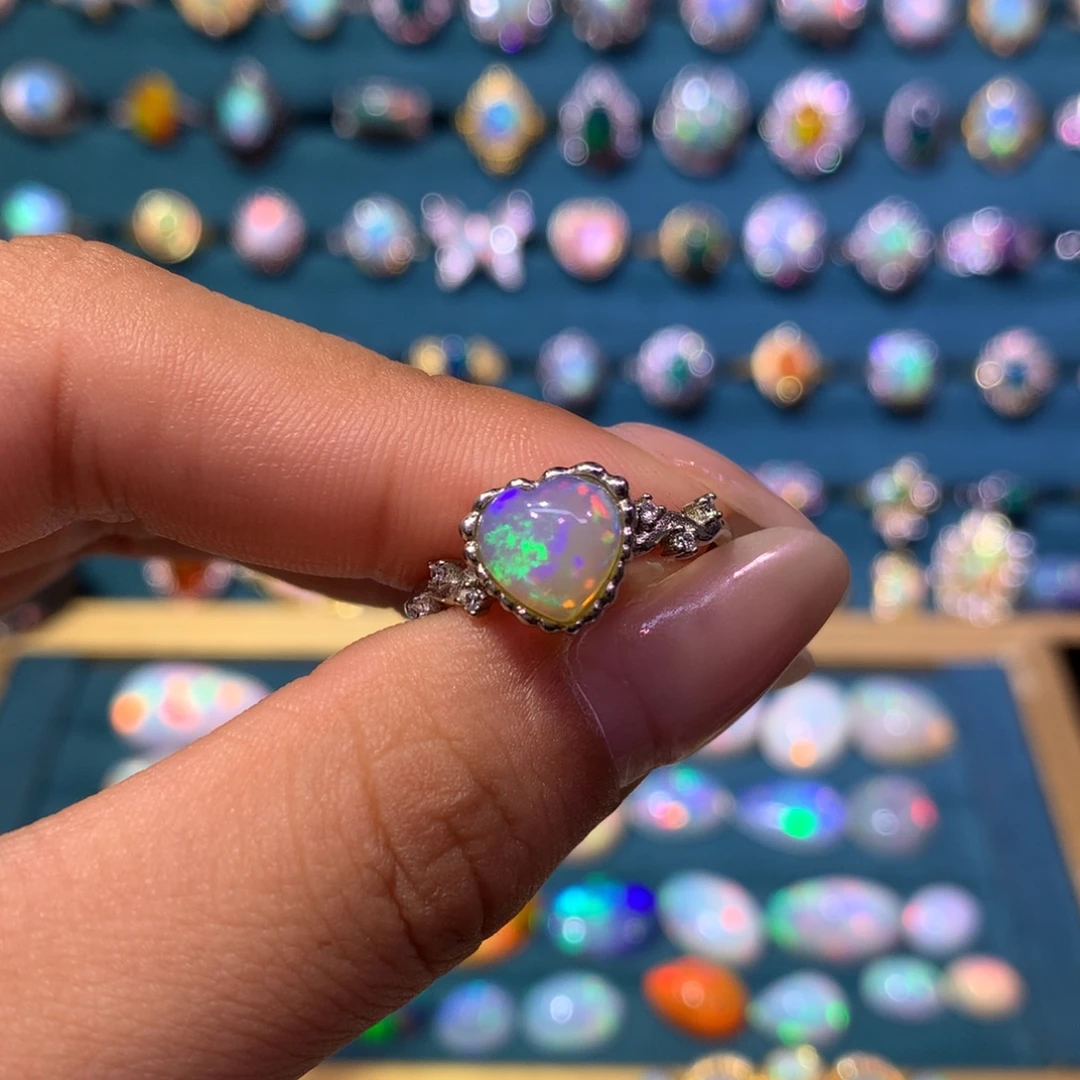 欧泊银S925镶嵌戒指款