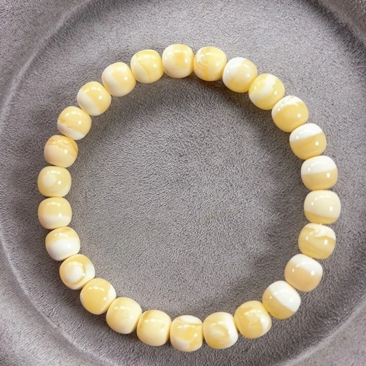 未镶嵌蜜蜡手串纯天然俄料白蜡精工老型