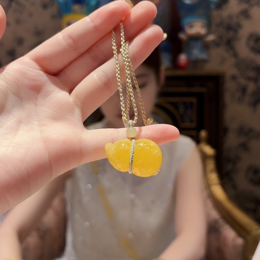 未镶嵌颈饰蜜蜡2号