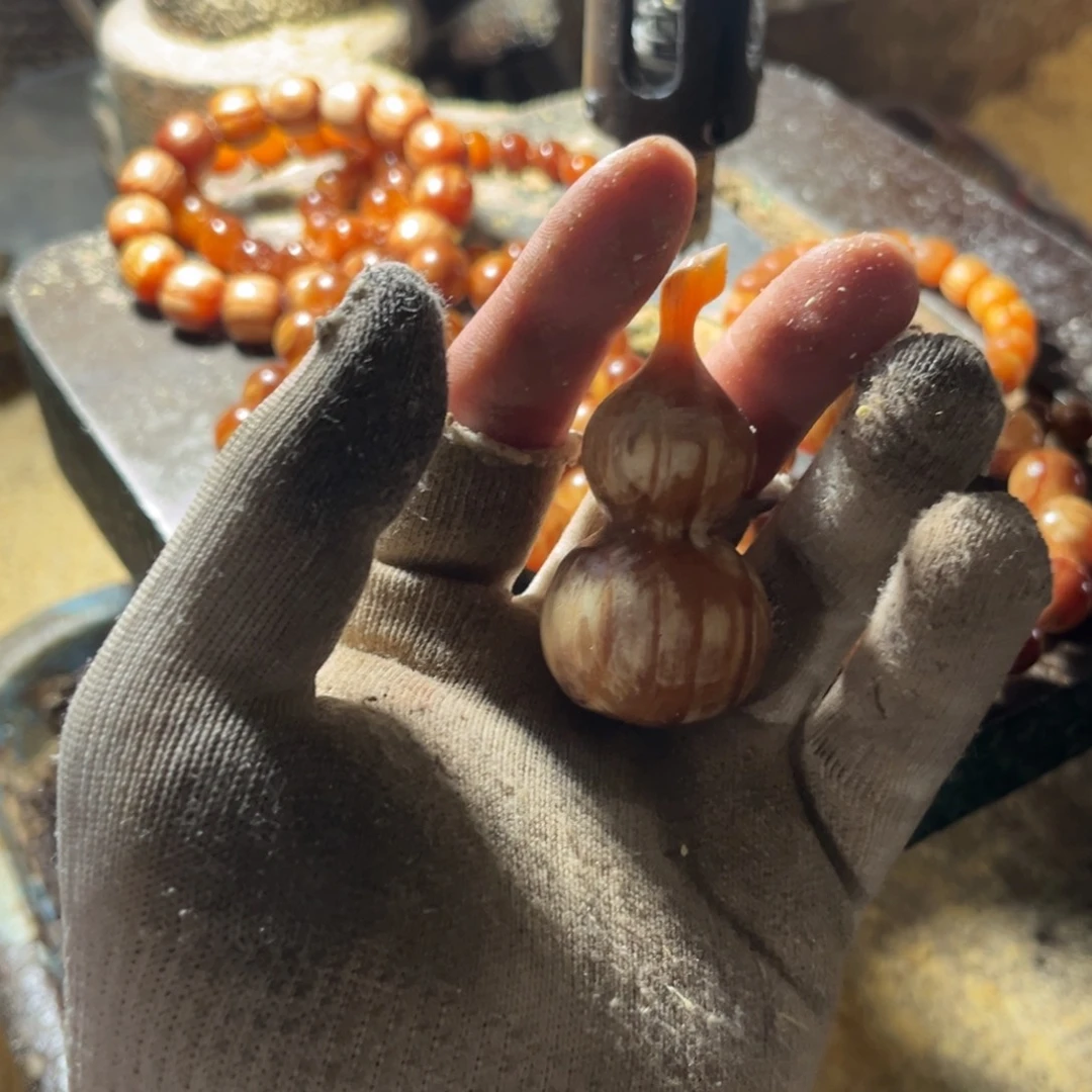 用***2手串/手链松木（琥珀木）一对葫芦