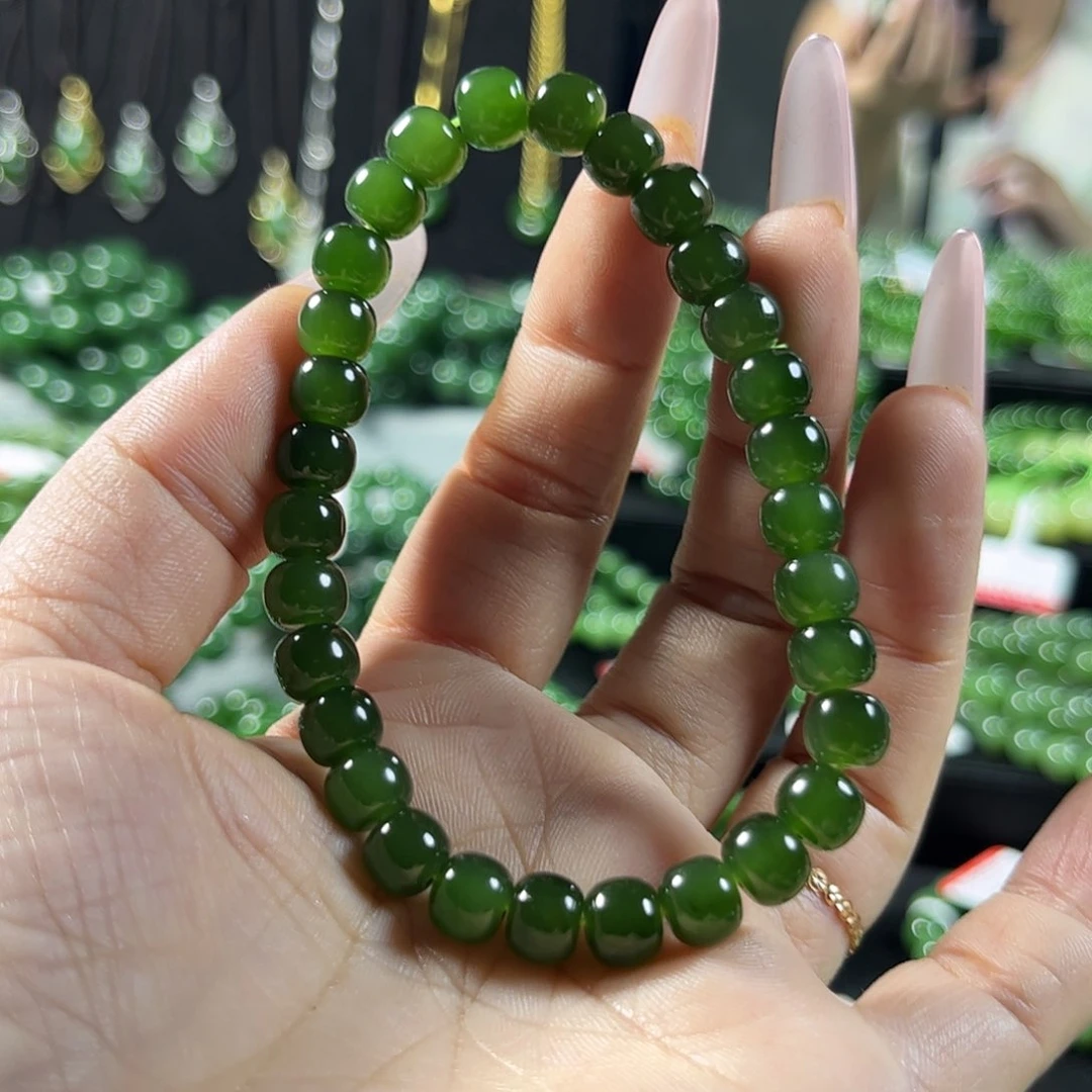 手链未镶嵌和田玉（碧玉）7