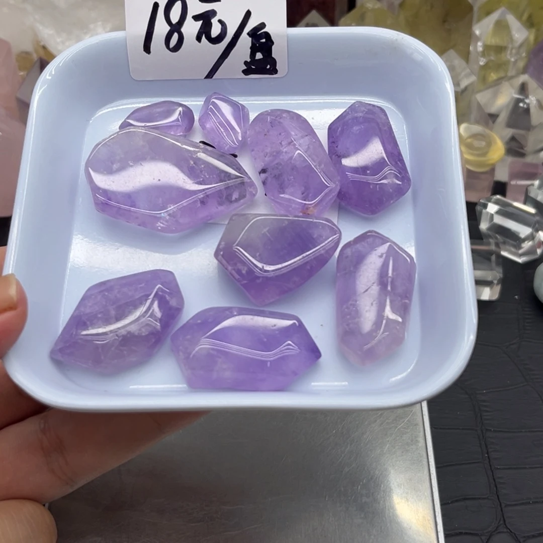 未镶嵌水晶珠宝半成品32 薰衣草紫水晶随行一份