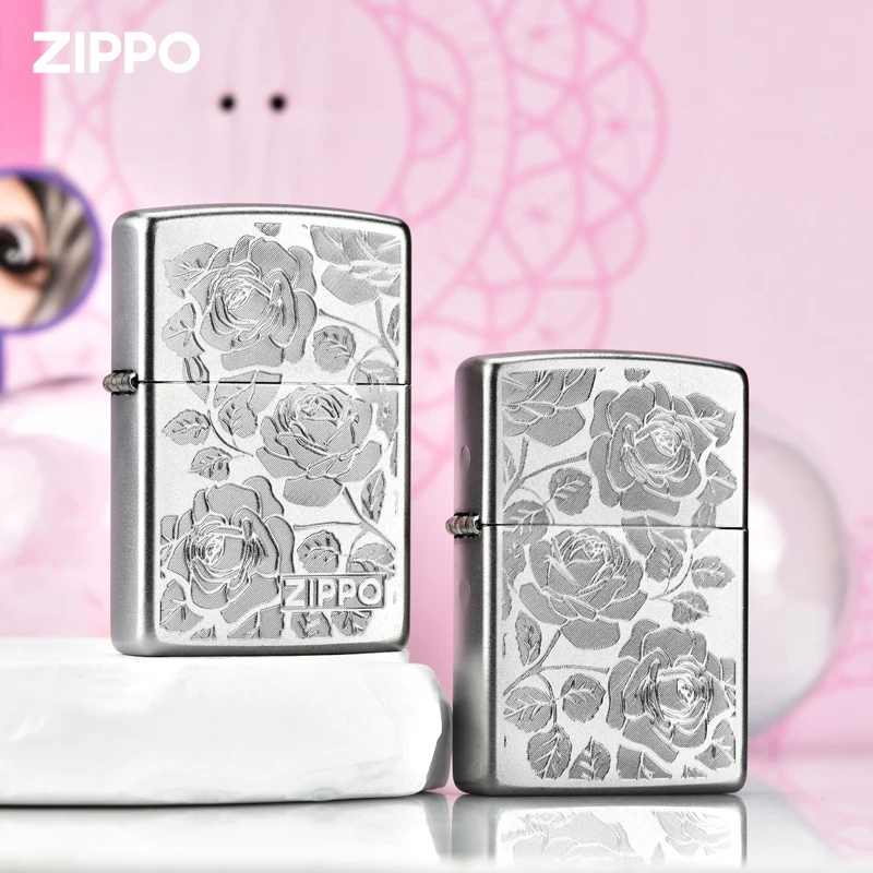 ZIPPO/之宝打火机正版热恋玫瑰蜜语定制刻字送男友生日礼物DYJ1